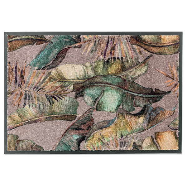 Fußmatte Miami Jungle - Polyamid - 67 x 100 cm - Beige