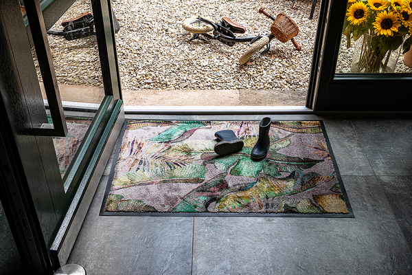 Fußmatte Miami Jungle - Polyamid - 67 x 100 cm - Beige