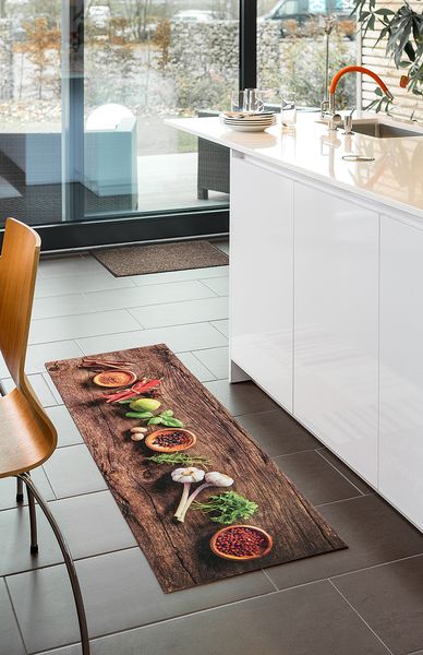 Küchenläufer Miabella Gewürze - Polyamid - Mehrfarbig - 50 x 150 cm