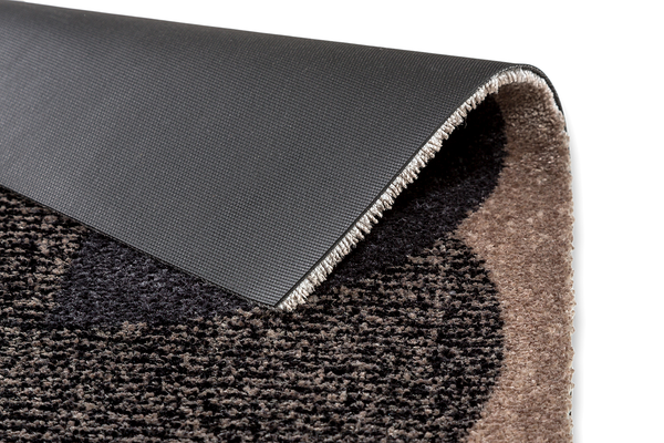 Fußmatte Manhattan Circle - Polyamid - Beige / Anthrazit - 67 x 100 cm