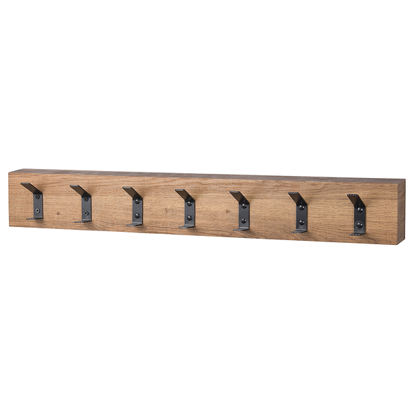 Garderobenleiste Oseru - Eiche Dekor / Schwarz - Breite: 70 cm