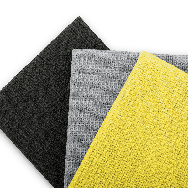 Geschirrtuch Set Betty Uni Typ A - Baumwolle - 50 x 70 cm - Grau / Gelb - 9-teilig