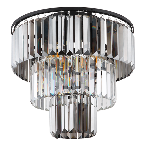 Deckenleuchte Naxis - Farbglas / Eisen - 3-flammig