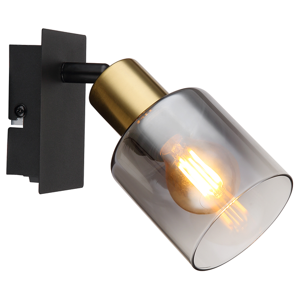 Wandleuchte Hollsy - Farbglas / Eisen - 1-flammig