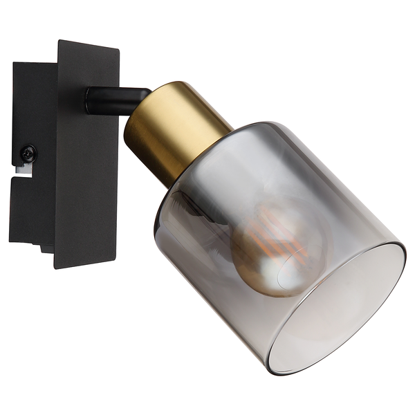 Wandleuchte Hollsy - Farbglas / Eisen - 1-flammig