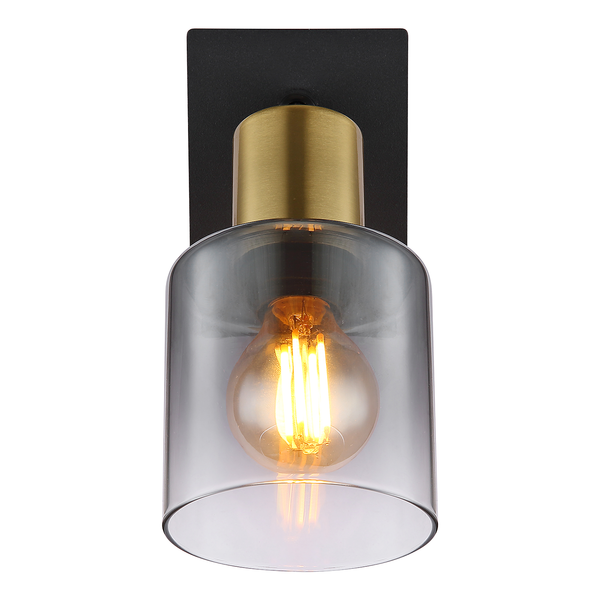 Wandleuchte Hollsy - Farbglas / Eisen - 1-flammig
