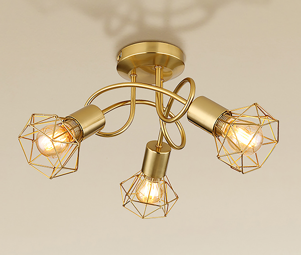 Deckenleuchte Xara - Eisen - Flammenanzahl: 3