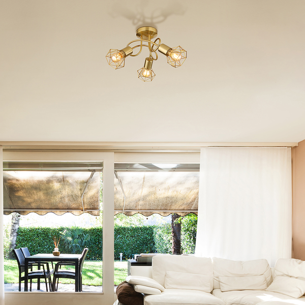 Deckenleuchte Xara - Eisen - Flammenanzahl: 3