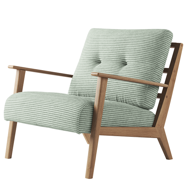 Sessel TIMON - Cordstoff Scilla: Mint