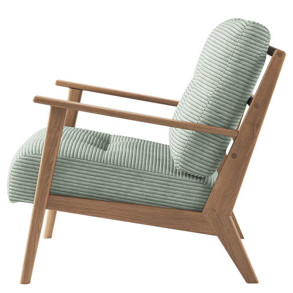 Sessel TIMON - Cordstoff Scilla: Mint