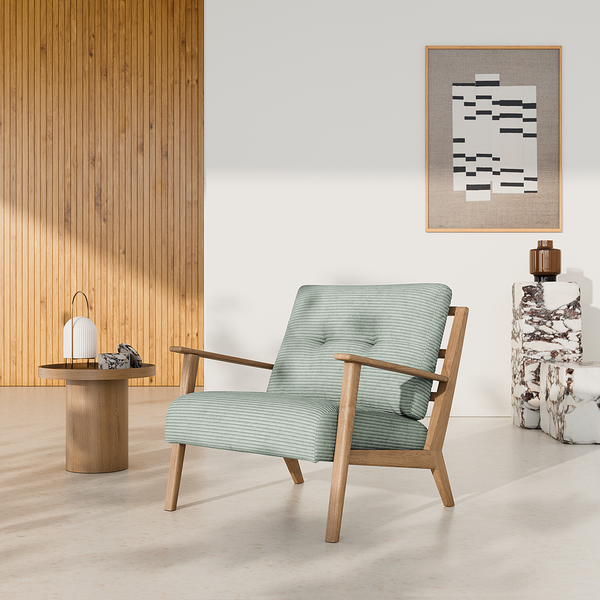 Sessel TIMON - Cordstoff Scilla: Mint