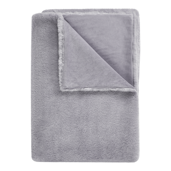 Felldecke WILD THING - Polyester - Grau
