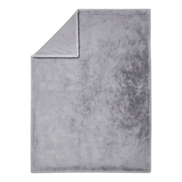 Felldecke WILD THING - Polyester - Grau