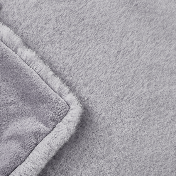 Felldecke WILD THING - Polyester - Grau
