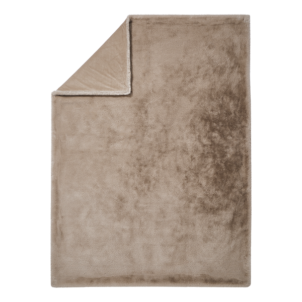 Felldecke WILD THING - Polyester - Taupe