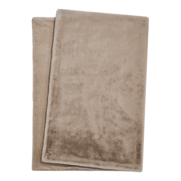 Felldecke WILD THING - Polyester - Taupe