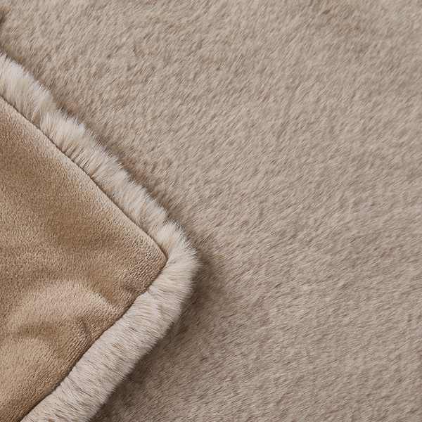 Felldecke WILD THING - Polyester - Taupe