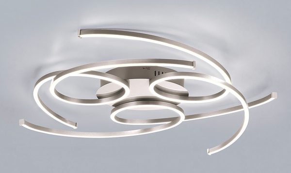 LED-Deckenleuchte Danilo - Aluminium / Kunststoff - Silber