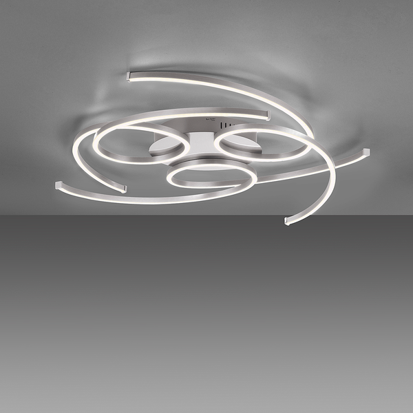 LED-Deckenleuchte Danilo - Aluminium / Kunststoff - Silber