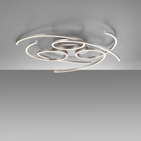 LED-Deckenleuchte Danilo - Aluminium / Kunststoff - Silber