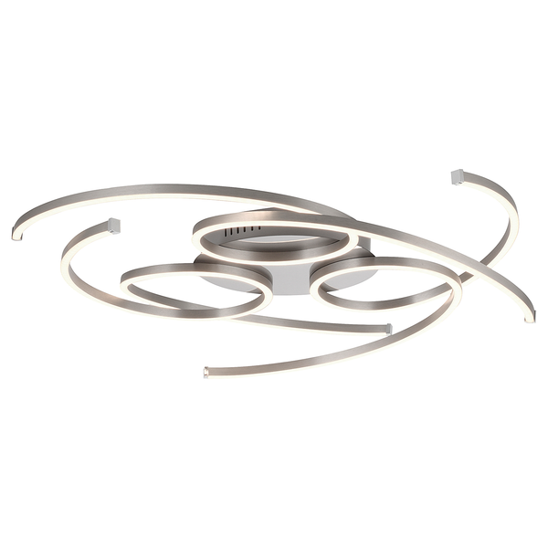 LED-Deckenleuchte Danilo - Aluminium / Kunststoff - Silber