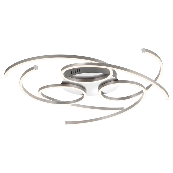 LED-Deckenleuchte Danilo - Aluminium / Kunststoff - Silber