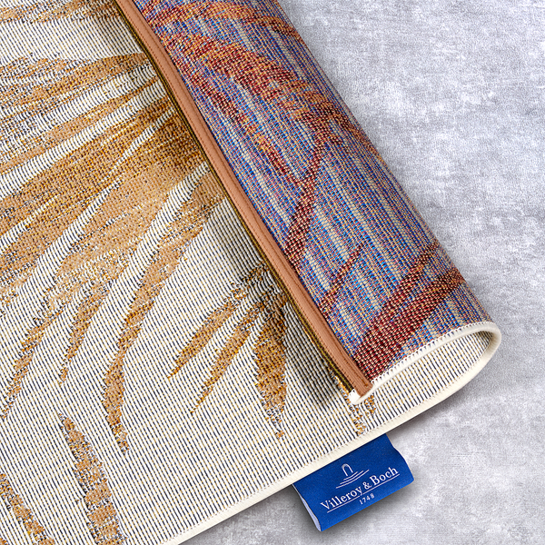 In- & Outdoor Teppich Charles - Polyester / BCF - Creme / Gold - 200 x 285 cm