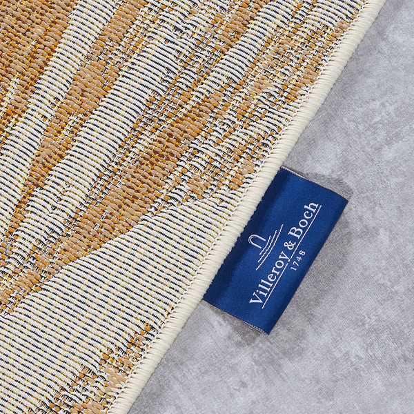 In- & Outdoor Teppich Charles - Polyester / BCF - Creme / Gold - 200 x 285 cm