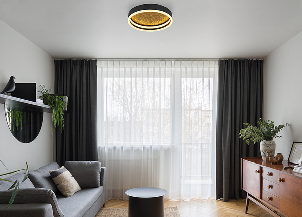 LED-Deckenleuchte Hedi - Eisen / Acrylglas - 1-flammig