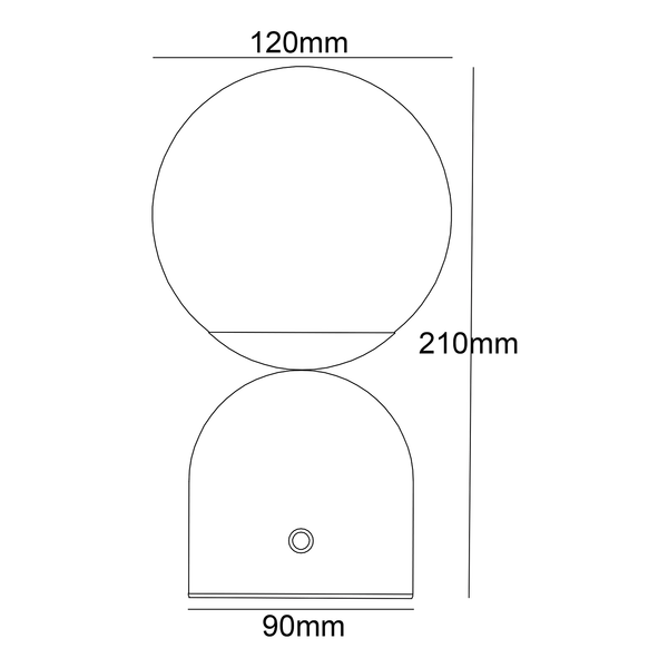 LED-Tischleuchte Julsy Typ A - Acrylglas / Eisen - 1-flammig - Silber