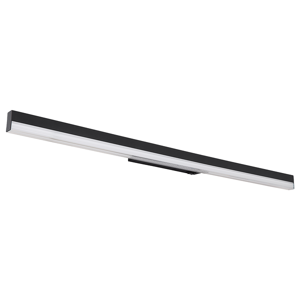 LED-Wandleuchte Sallo - Acryl / Aluminium - 1-flammig - Schwarz - Breite: 80 cm