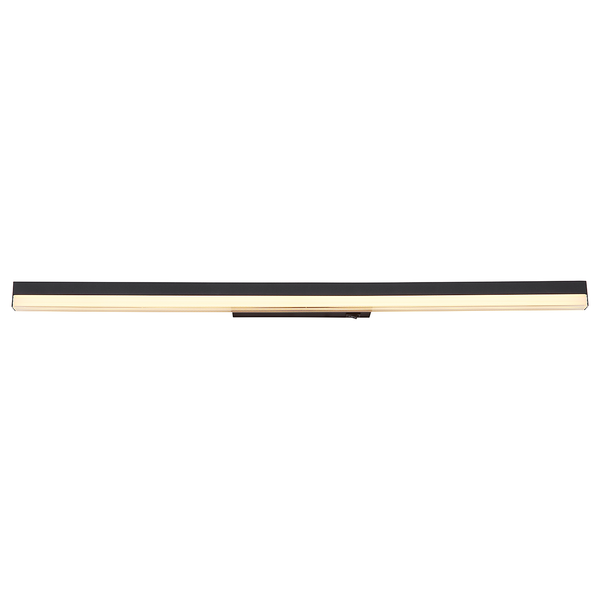 LED-Wandleuchte Sallo - Acryl / Aluminium - 1-flammig - Schwarz - Breite: 80 cm