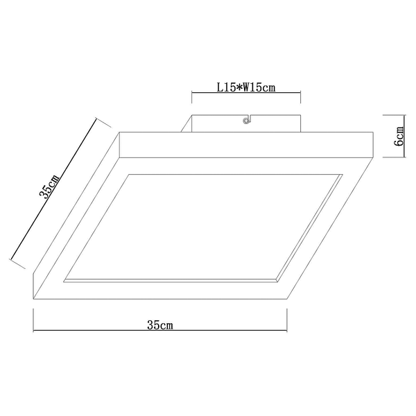 LED-Deckenleuchte Xavvi - Acryl / Eisen - 1-flammig