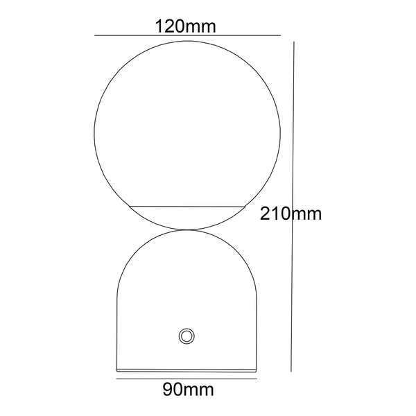 LED-Tischleuchte Julsy Typ A - Acrylglas / Eisen - 1-flammig - Schwarz
