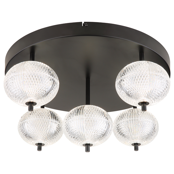 LED-Deckenleuchte Aida Typ A - Acrylglas / Eisen - 1-flammig