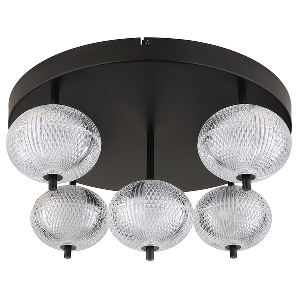 LED-Deckenleuchte Aida Typ A - Acrylglas / Eisen - 1-flammig
