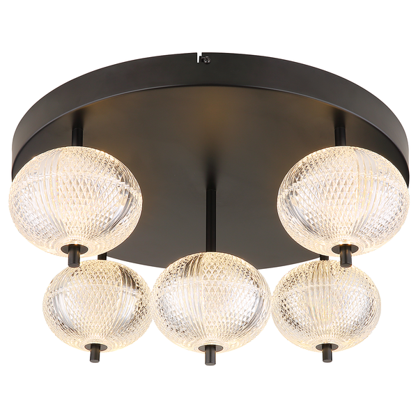 LED-Deckenleuchte Aida Typ A - Acrylglas / Eisen - 1-flammig