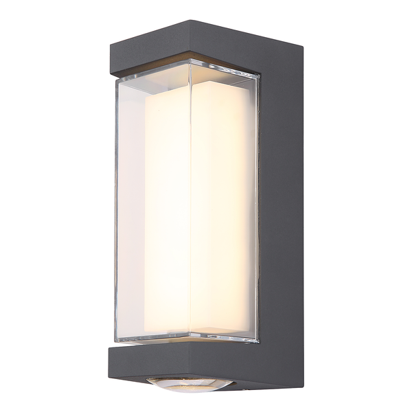 LED-Wandleuchte Plixon Typ B - Aluminium / Acrylglas - 1-flammig