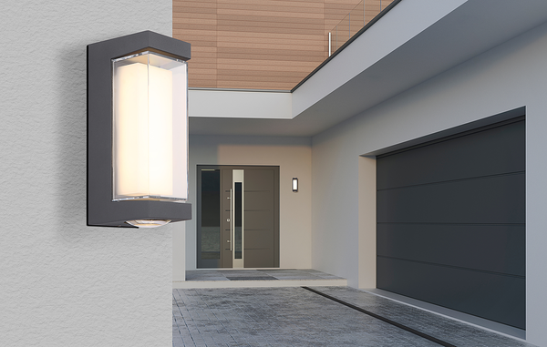 LED-Wandleuchte Plixon Typ B - Aluminium / Acrylglas - 1-flammig