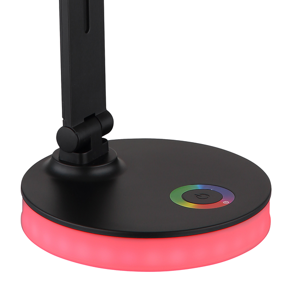 LED-Tischleuchte Geraldo - Acrylglas - 2-flammig - Schwarz