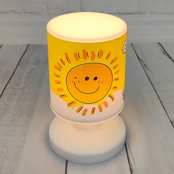 Akku-Tischleuchte Sunny - Kunststoff - Gelb - 1-flammig