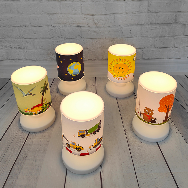 Akku-Tischleuchte Sunny - Kunststoff - Gelb - 1-flammig