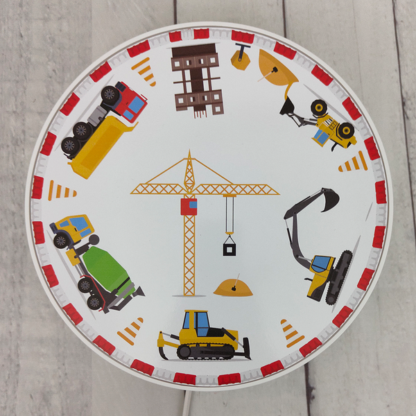 Wandleuchte Baustelle Round - Kunststoff - Mehrfarbig - 1-flammig