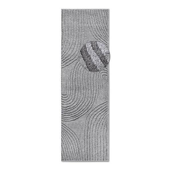 Läufer Pigment - Polyester - Hellgrau