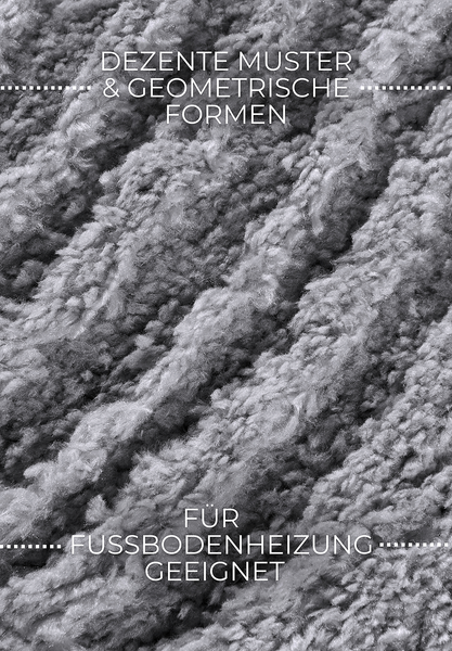 Läufer Pigment - Polyester - Hellgrau