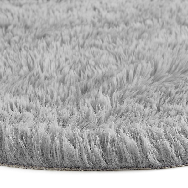 Dekofell Alpa 2er-Set - Polyester - Silber