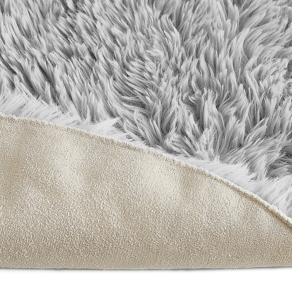 Dekofell Alpa 2er-Set - Polyester - Silber