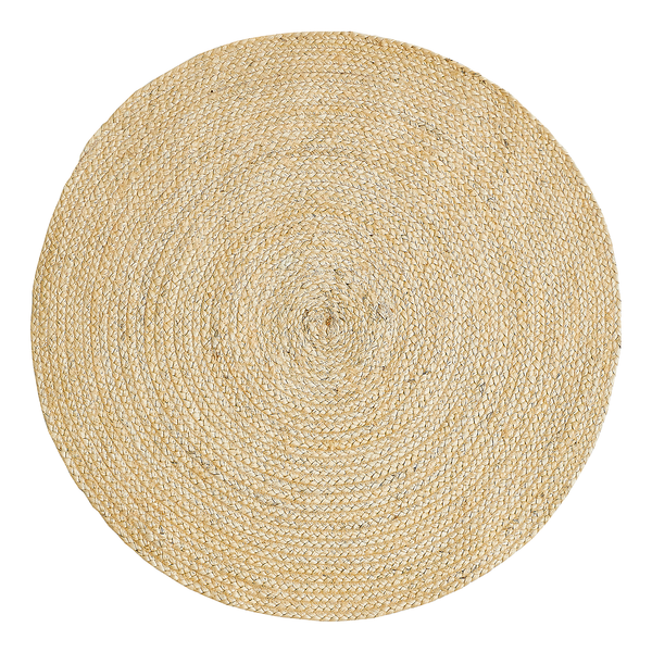 Teppich Ibo - Jute / Baumwolle - Creme
