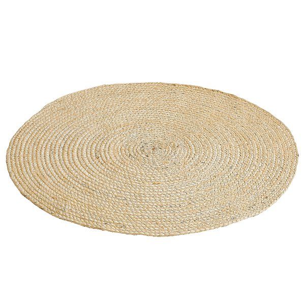 Teppich Ibo - Jute / Baumwolle - Creme
