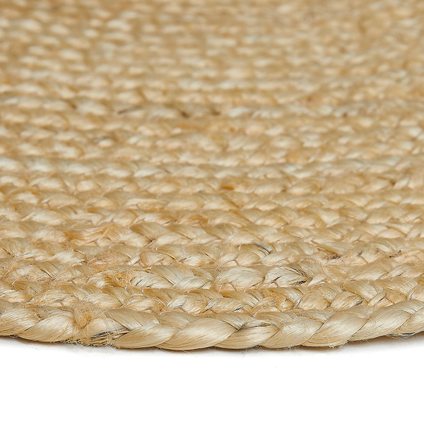 Teppich Ibo - Jute / Baumwolle - Creme